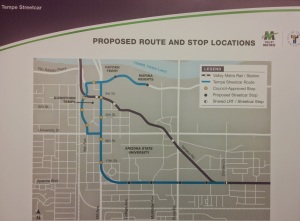 Tempe Streetcar Route