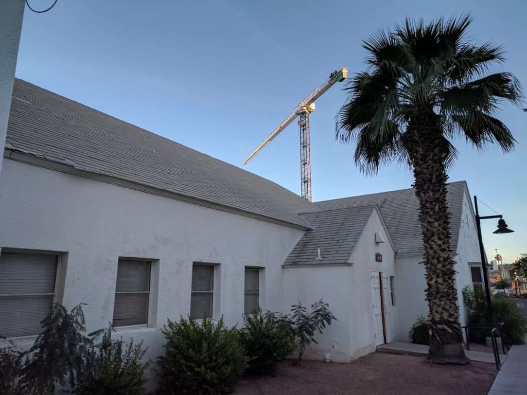 Constuction at First Congregational Church