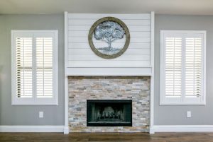 911 S Kennet stone fireplace