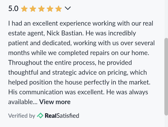 Excellent sales help